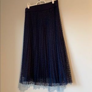 Metro wear navy blue lace skirt